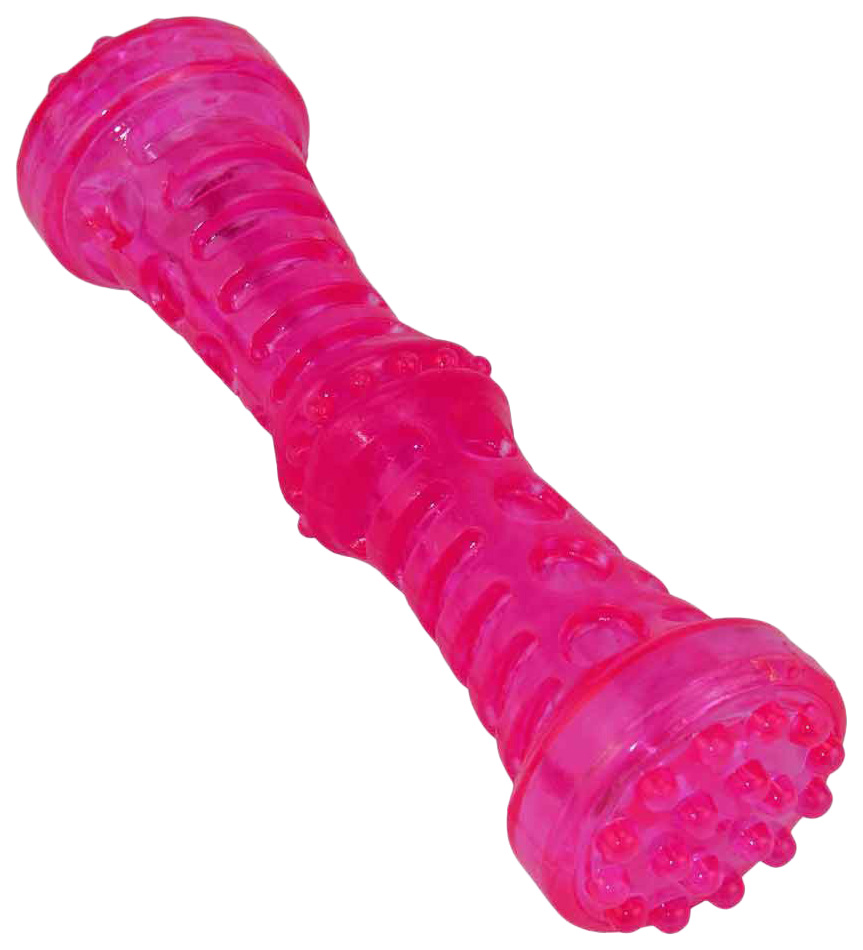 Игрушка для собак Dogman палка пищащая розовая 18 см KG55213