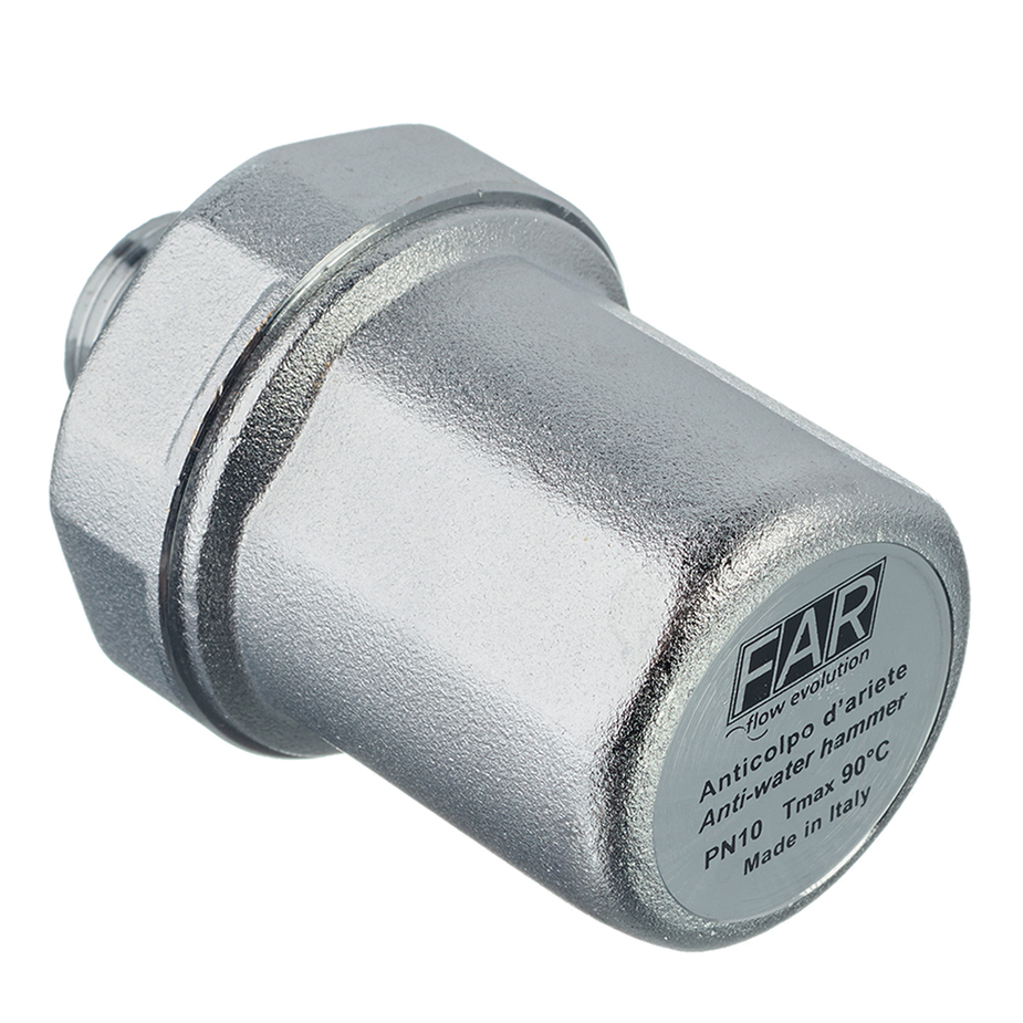 

Компенсатор гидроудара Far 50 бар, 1/2" НР FA 2895 12, 1/2" НР FA 2895 12