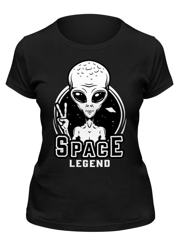 

Футболка женская Printio Space legend черная 2XL, Черный, Space legend