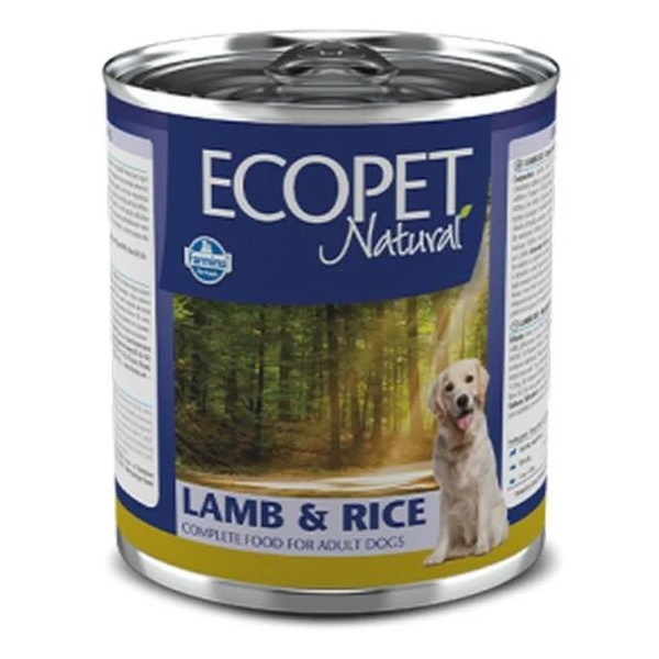 фото Влажный корм для собак farmina ecopet natural, ягненок, рис, 24шт по 300г