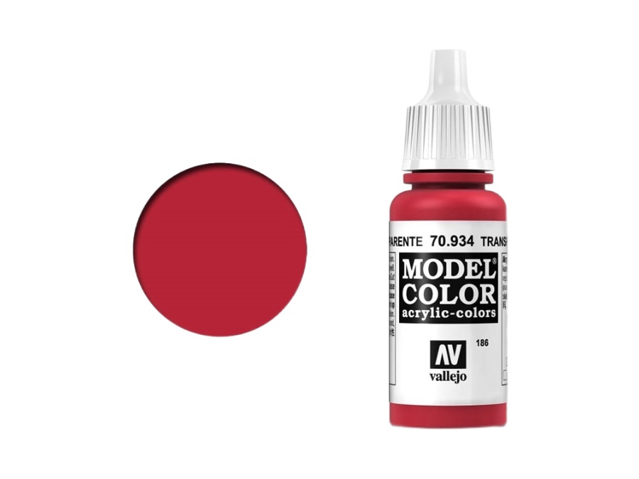 

Краска акриловая Vallejo Model Color Красный прозрачный