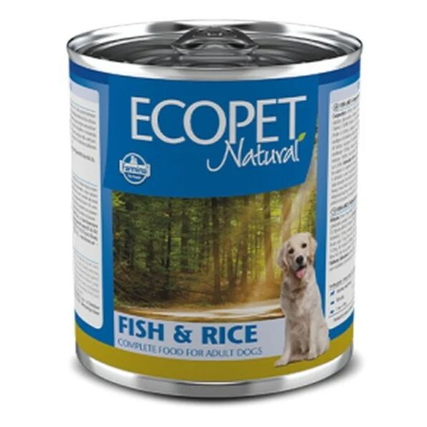 фото Влажный корм для собак farmina ecopet natural, рыба, рис, 24шт по 300г