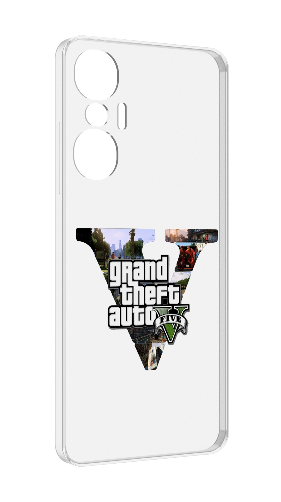

Чехол MyPads GTA 5 логотип для Infinix Hot 20S противоударный, Tocco