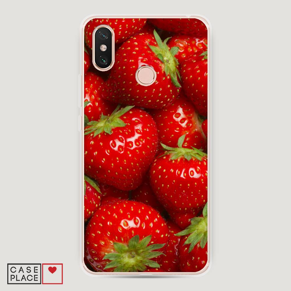

Пластиковый чехол "Клубника" на Xiaomi Mi Max 3