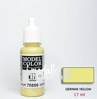 

70806 Vallejo Краска акриловая Model Color Немецкий желтый/German Yellow