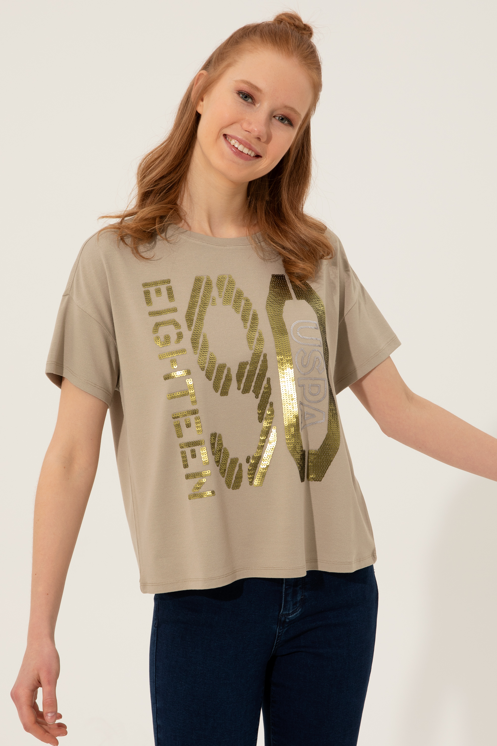 

Футболка женская U.S. POLO Assn. G082SZ0110FASA хаки XS, G082SZ0110FASA