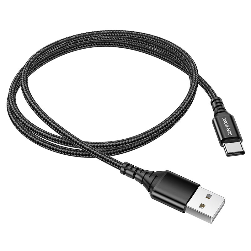 

Кабель Borofone BX54 Ultra bright USB - Type-C, 2.4 А, 1 м, черный, BX54 Ultra bright
