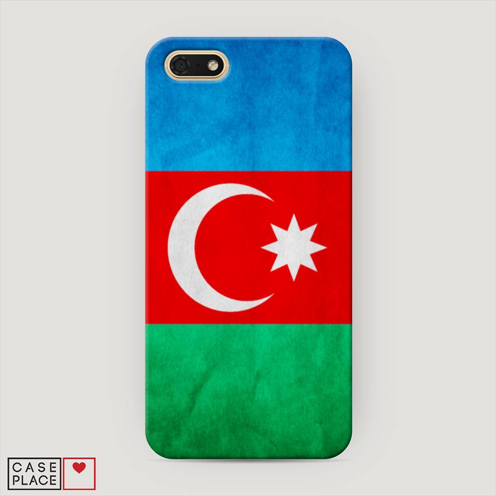 фото Чехол awog "флаг азербайджана" для honor 7a