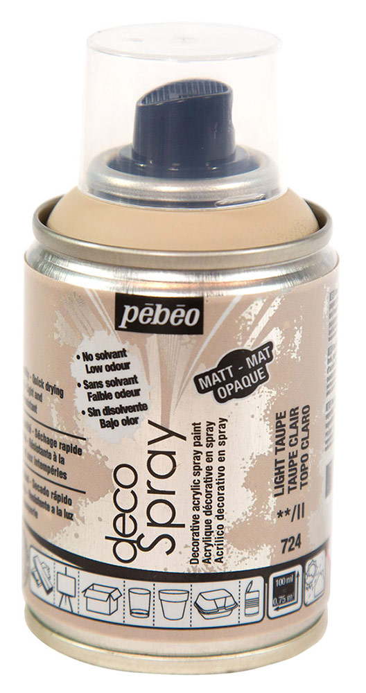 Аэрозольная краска Pebeo decoSpray 093724 100 мл бежевая 1084₽