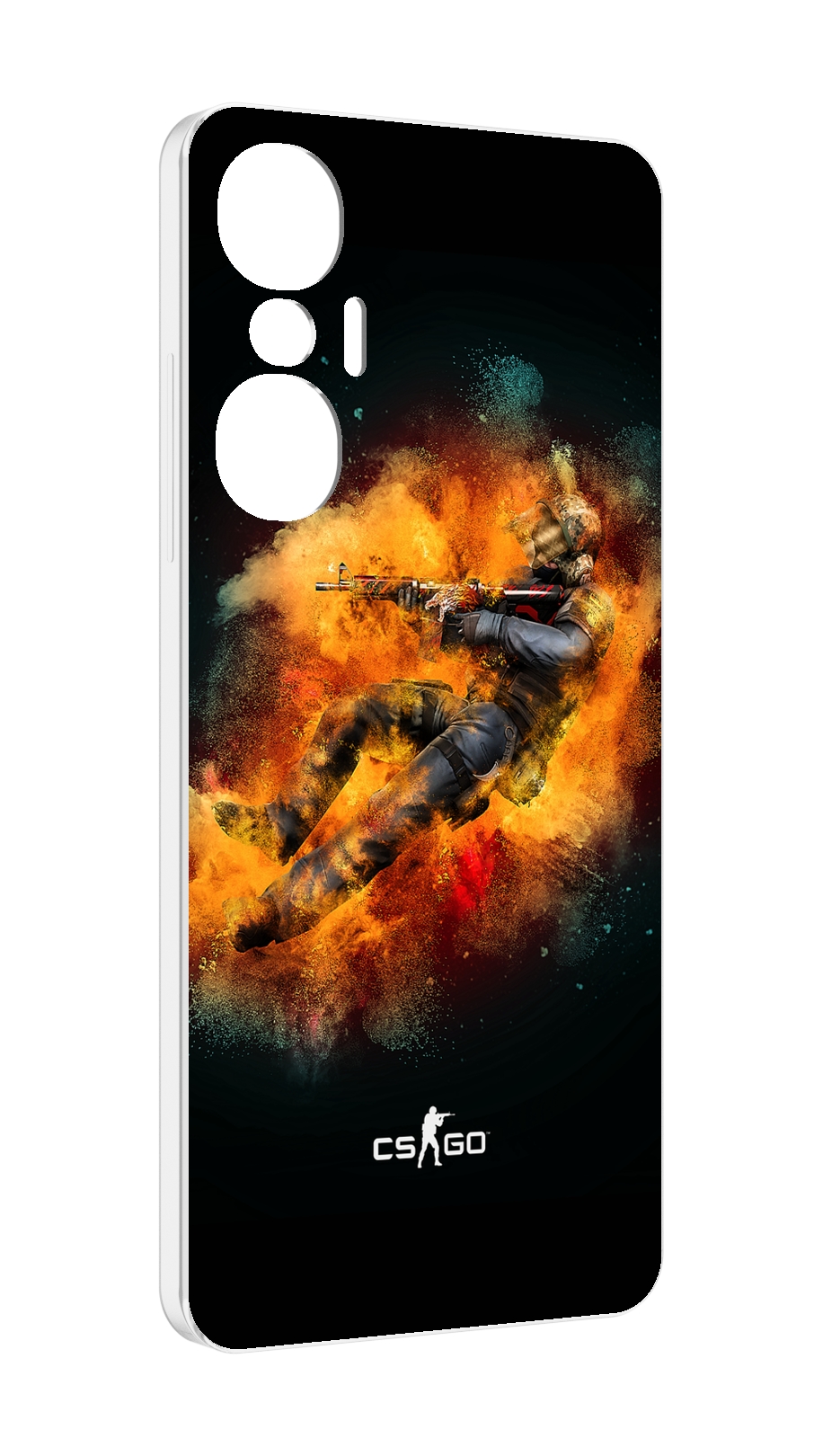 

Чехол MyPads CS-go-Контр-террорист мужской для Infinix Hot 20S противоударный, Tocco
