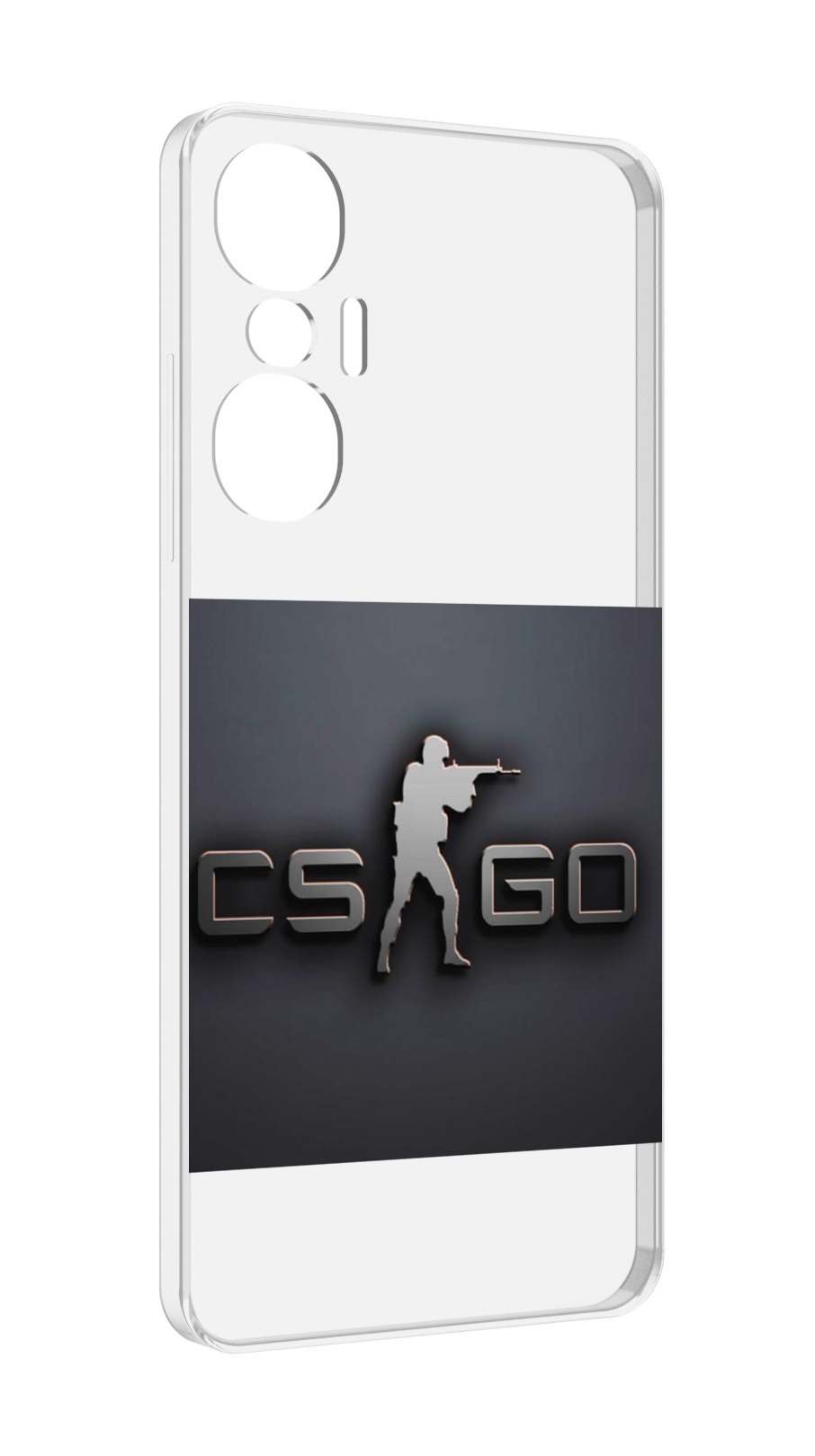 

Чехол MyPads CS go логотип мужской для Infinix Hot 20S противоударный, Tocco