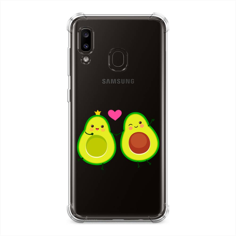 фото Противоударный силиконовый чехол "авокадо любят" на samsung galaxy a20 awog