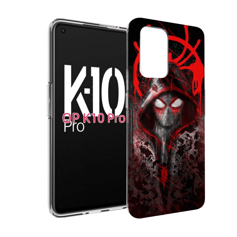 

Чехол MyPads страшный человек паук мужской для OPPO K10 Pro, Прозрачный, Tocco