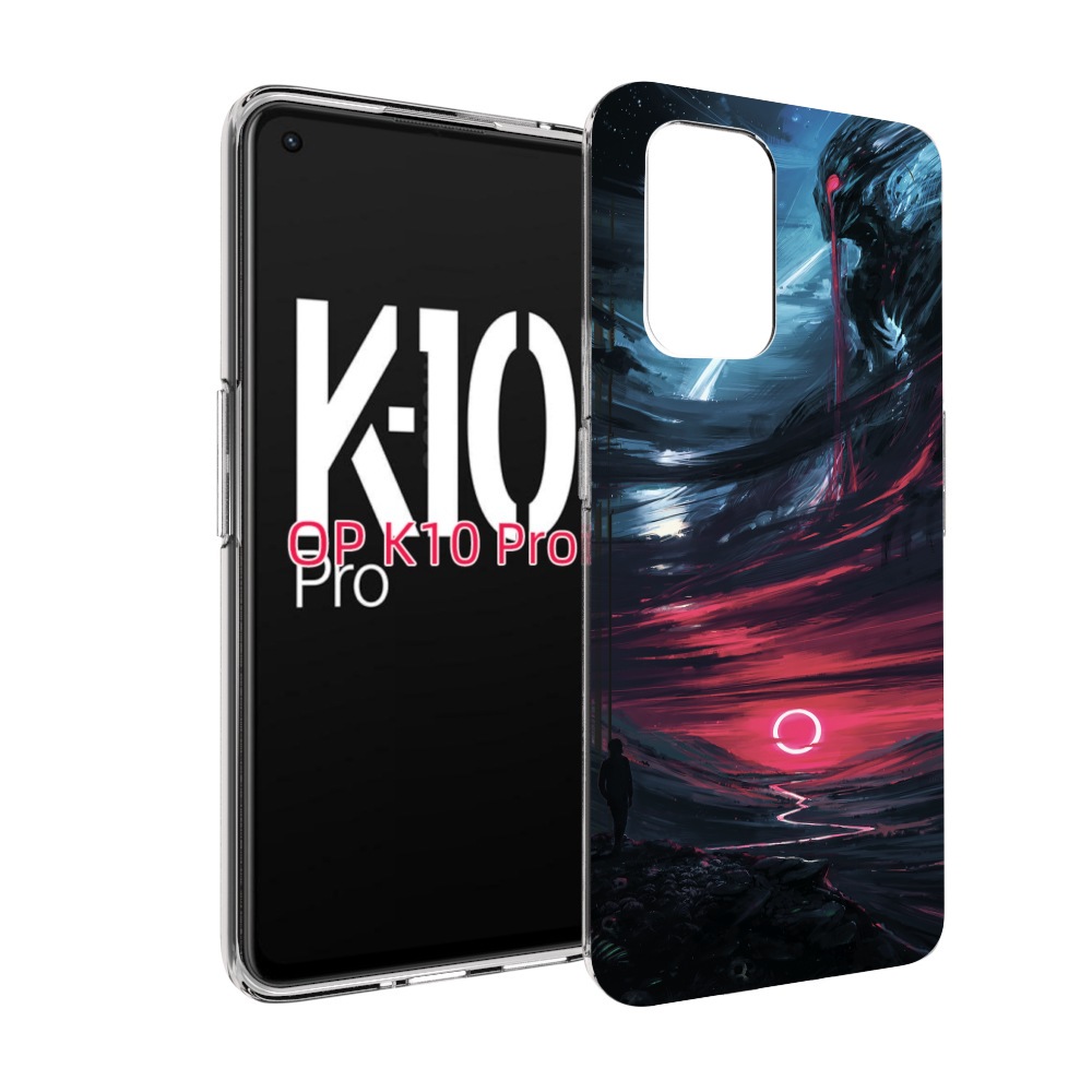 

Чехол MyPads страшный мир для OPPO K10 Pro, Прозрачный, Tocco