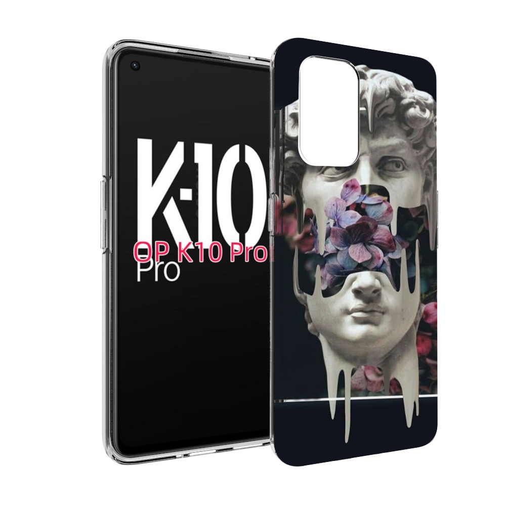 

Чехол MyPads статуя-с-цветами-внутри для OPPO K10 Pro, Прозрачный, Tocco