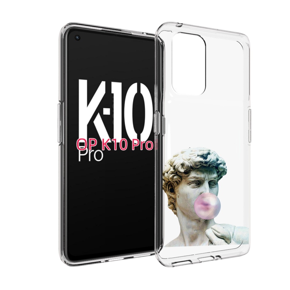 

Чехол MyPads статуя-с-жвачкой для OPPO K10 Pro, Прозрачный, Tocco