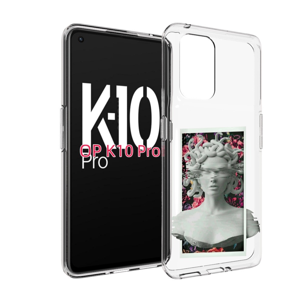 

Чехол MyPads статуя-медузы для OPPO K10 Pro, Прозрачный, Tocco