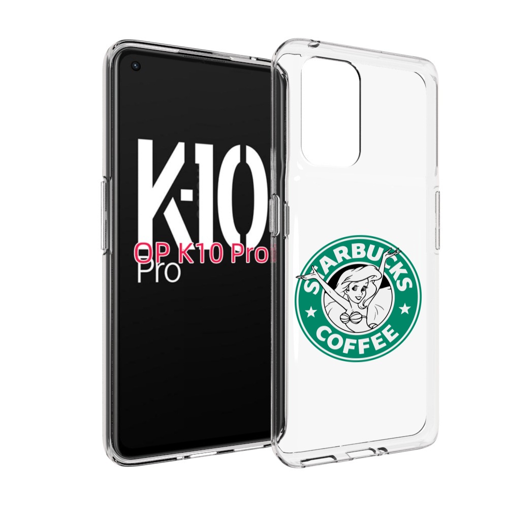 

Чехол MyPads старбакс-кофее для OPPO K10 Pro, Прозрачный, Tocco