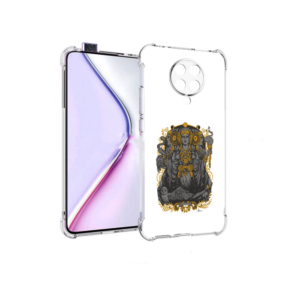 

Чехол MyPads божество с золотыми элементами для Xiaomi Redmi K30 Pro Zoom 8/256GB, Прозрачный, Tocco