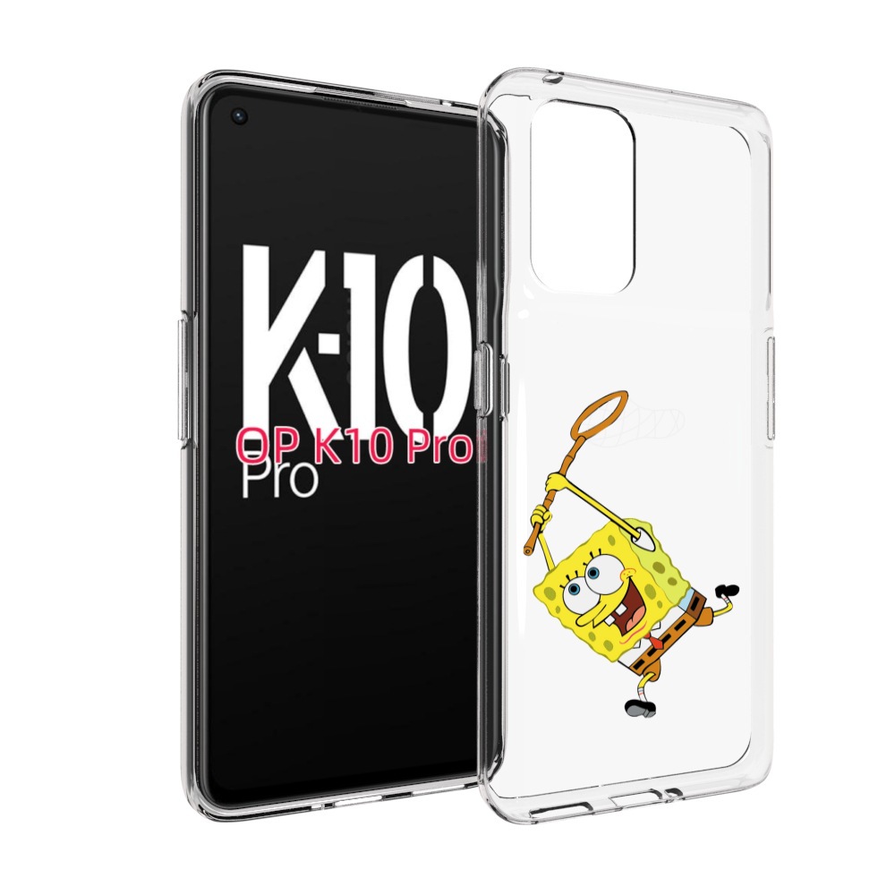 

Чехол MyPads спанчбоб-с-сочком для OPPO K10 Pro, Прозрачный, Tocco