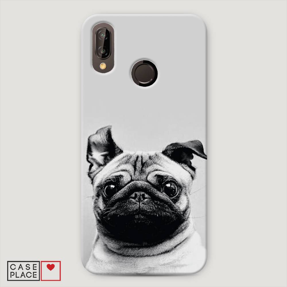 

Чехол Awog "Ушастый мопс" для Huawei Nova 3E, 65620-1