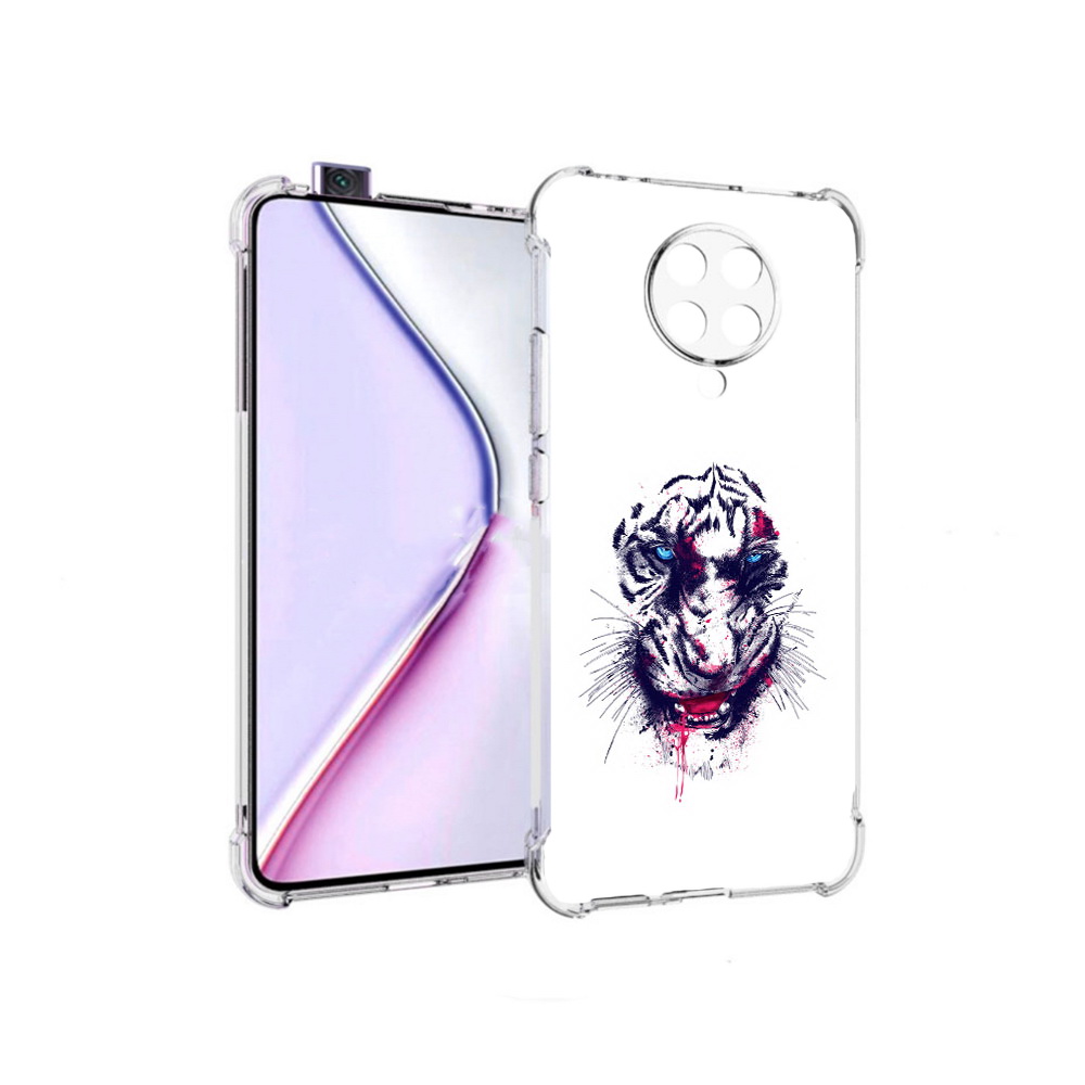 

Чехол MyPads безумный тигр для Xiaomi Redmi K30 Pro Zoom 8/256GB/Redmi K30 Pro, Прозрачный, Tocco