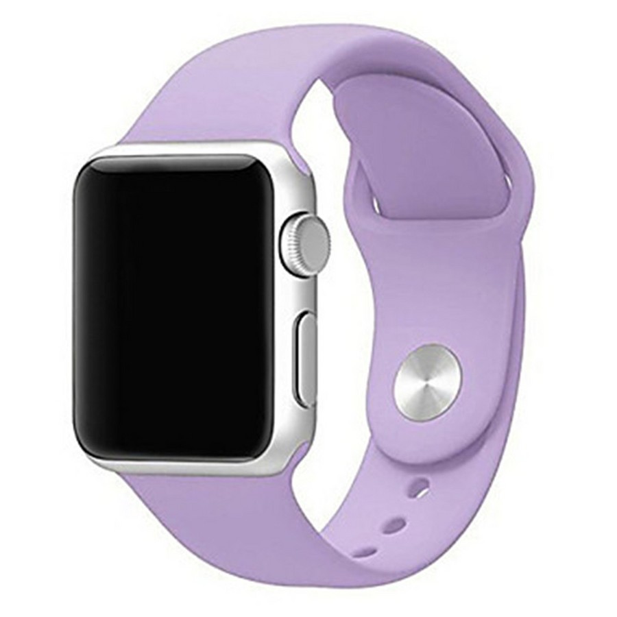 

Ремешок силиконовый для Apple Watch 38/40мм (5), сиреневый, на кнопке