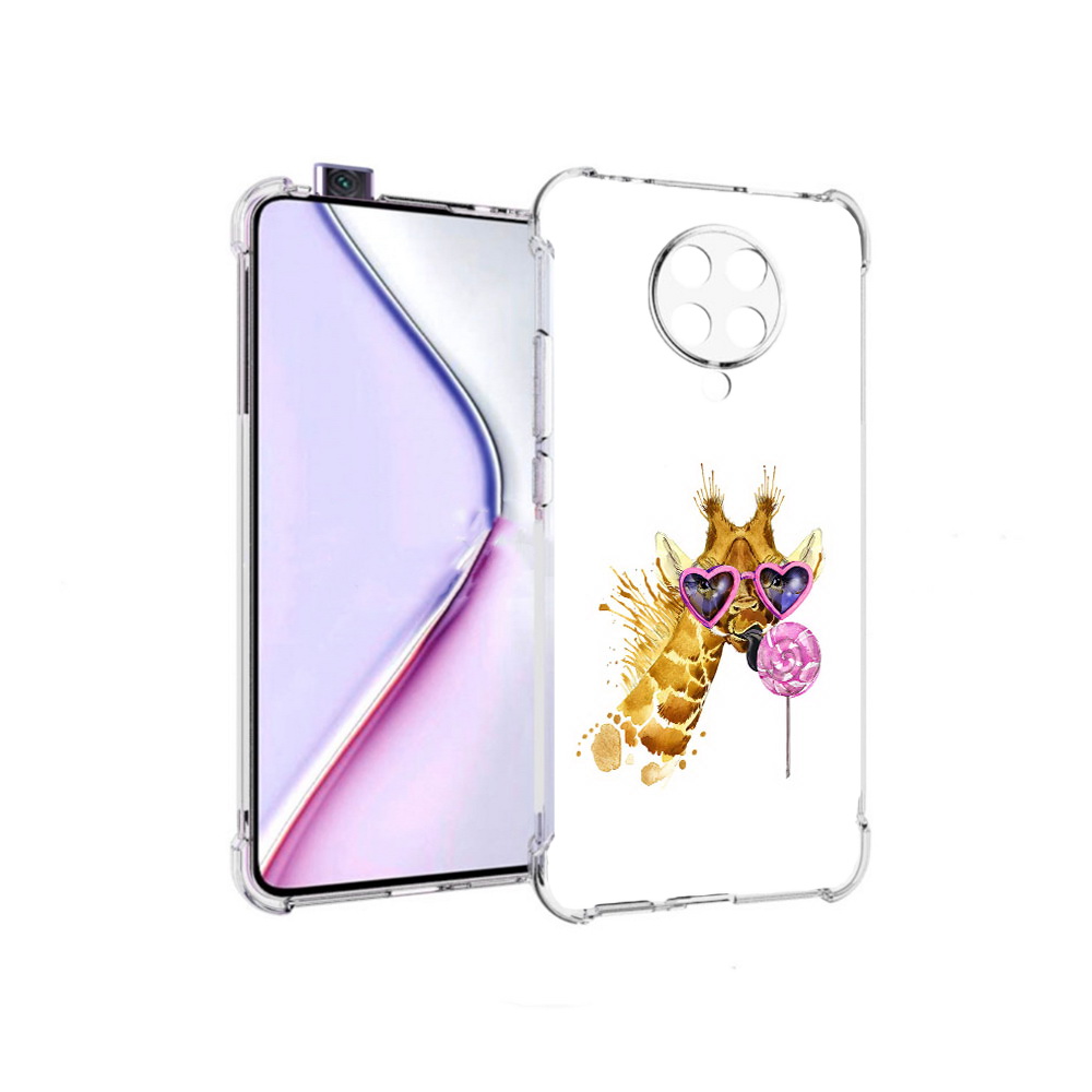 

Чехол MyPads акварельный жираф для Xiaomi Redmi K30 Pro Zoom 8/256GB/Redmi K30 Pro, Прозрачный, Tocco