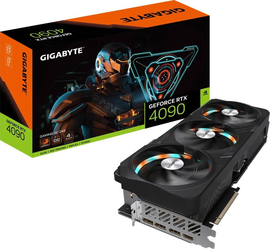 фото Видеокарта gigabyte nvidia geforce rtx 4090 gaming oc (gv-n4090gaming oc-24gd)