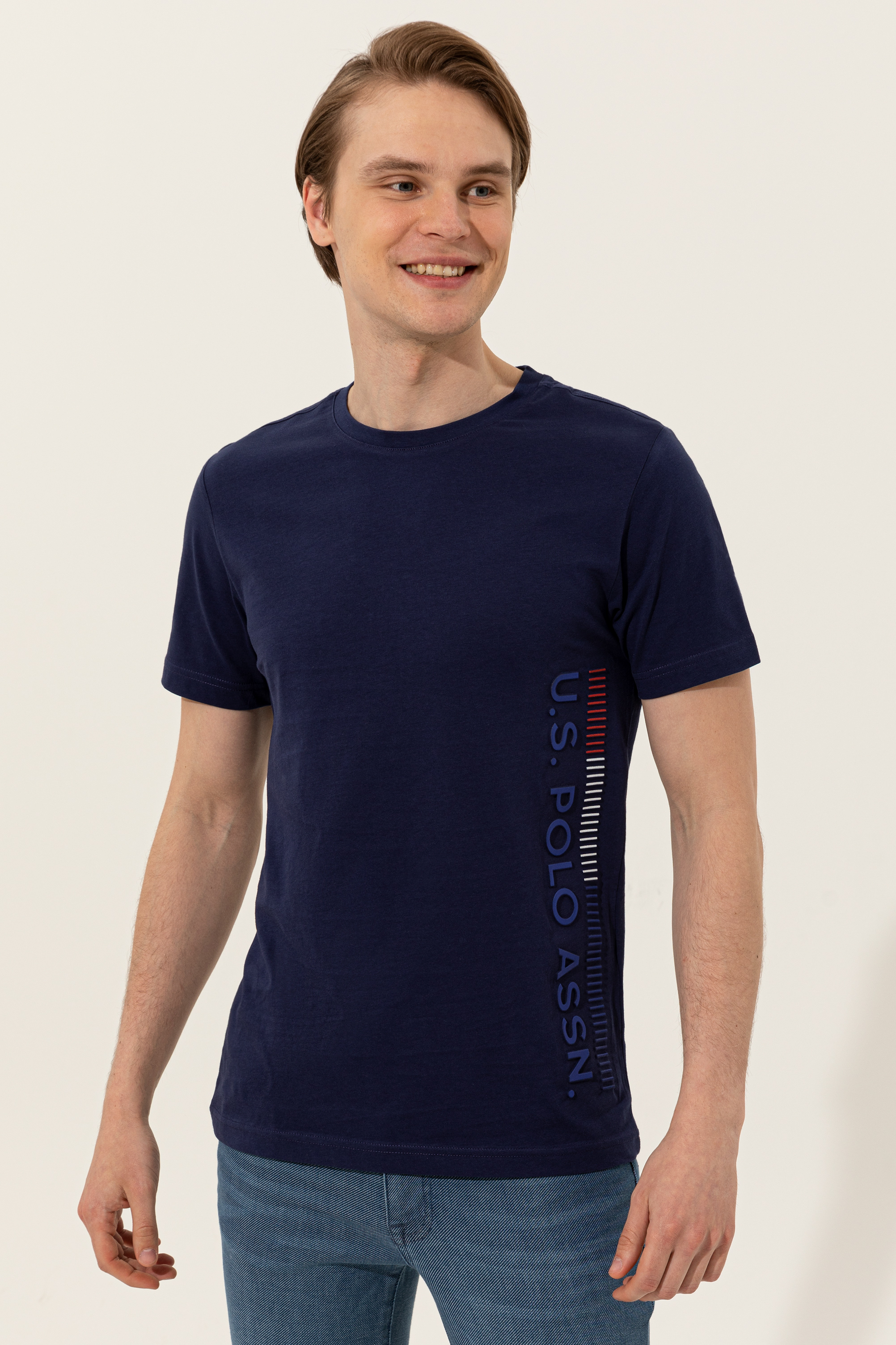 

Футболка мужская U.S. POLO Assn. G081SZ0110FORMER синяя 2XL, G081SZ0110FORMER
