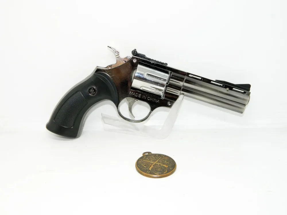 Пистолет зажигалка - револьвер Colt Python компакт