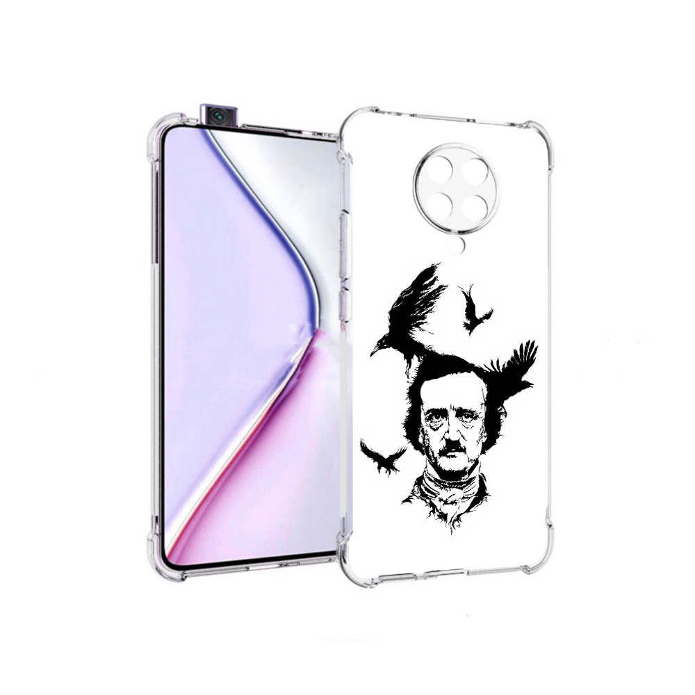 

Чехол MyPads Эдгар Аллан черно белый для Xiaomi Redmi K30 Pro Zoom 8/256GB, Прозрачный, Tocco