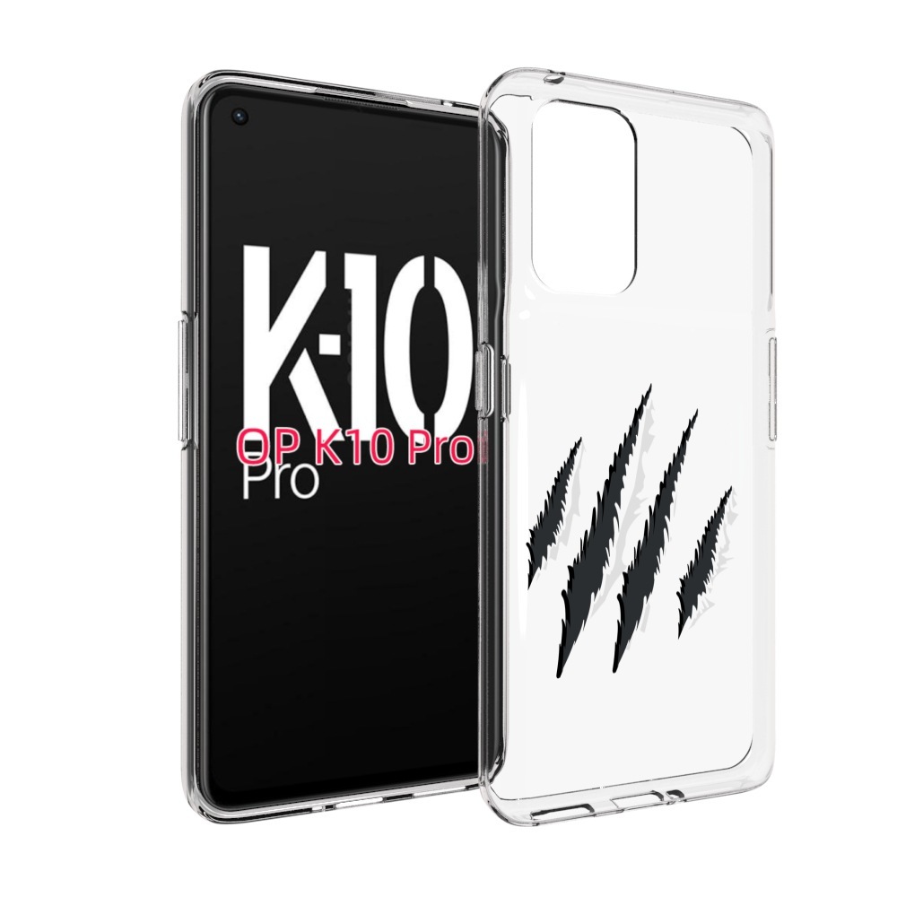 

Чехол MyPads след-когтей для OPPO K10 Pro, Прозрачный, Tocco