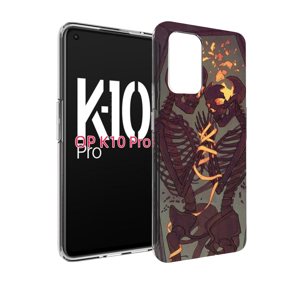 

Чехол MyPads скелеты в гробу для OPPO K10 Pro, Прозрачный, Tocco