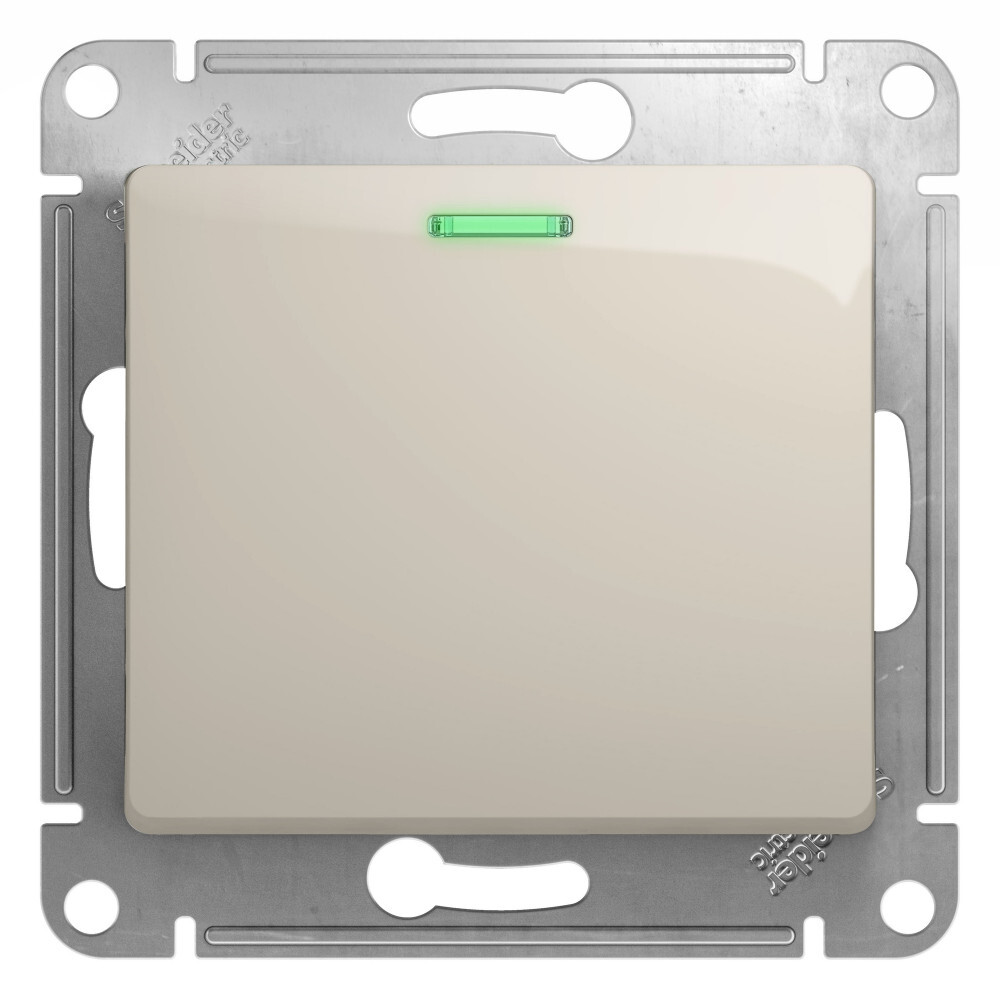 

Выключатель 1-кл. СП Glossa 10А IP20 (сх. 1а) 10AX с подсветкой механизм молочный, GLOSSA02_Скрытый