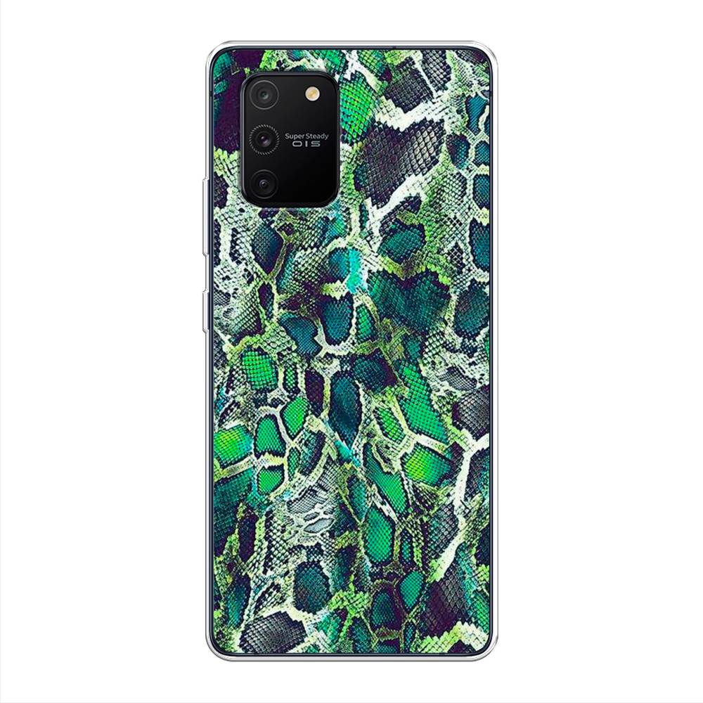 

Чехол Awog на Samsung Galaxy A91/S10 Lite "Зеленая кожа змеи", Разноцветный, 29950-3