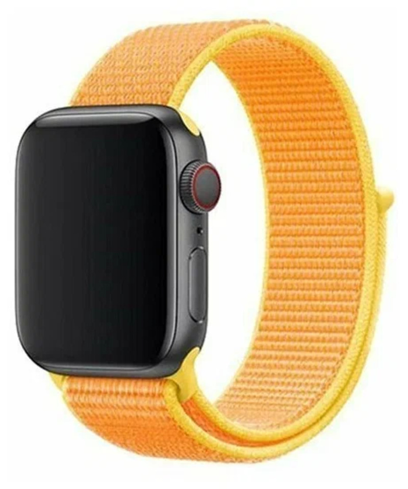 

Ремешок нейлоновый для Apple Watch 38/40мм (38), папайя, на липучке