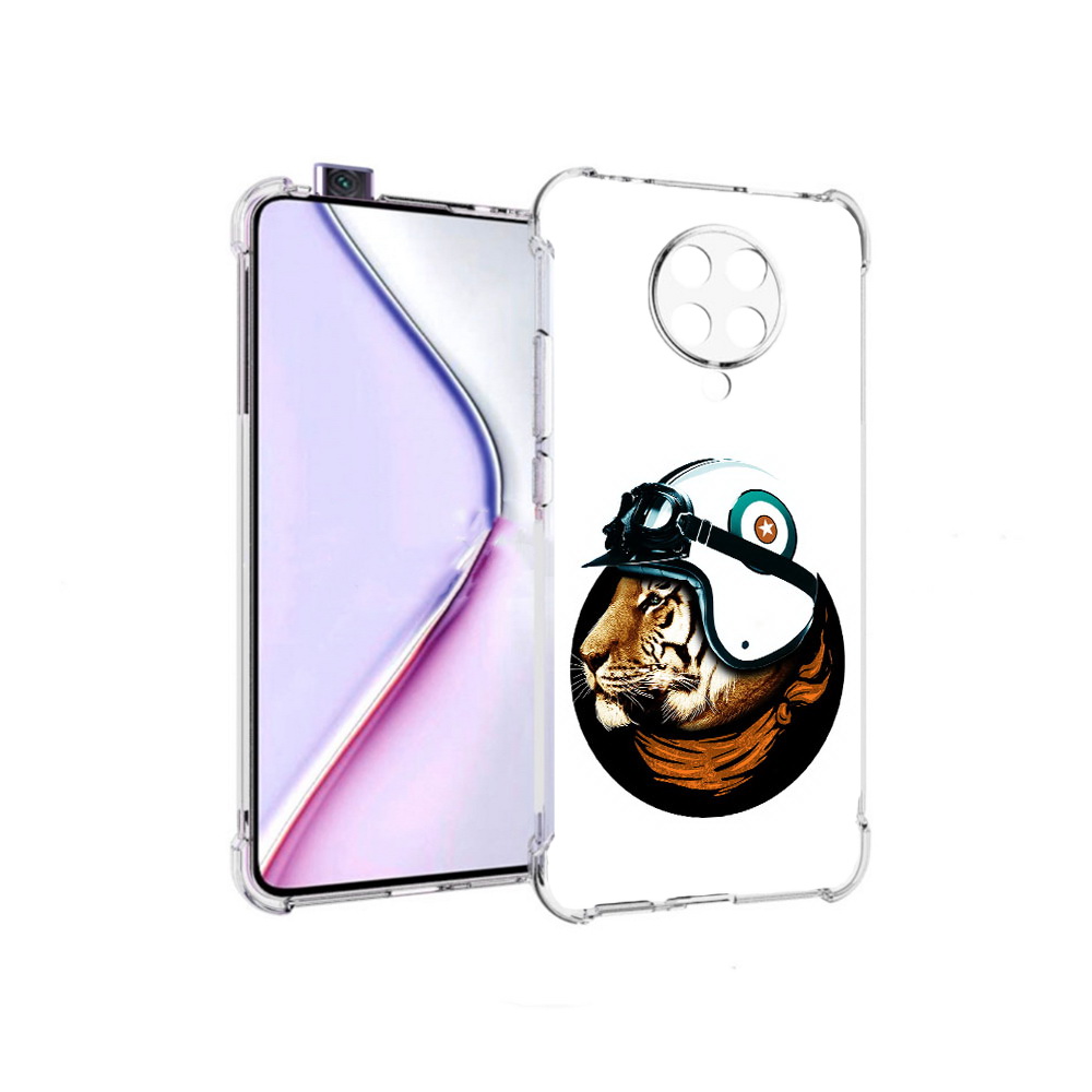 

Чехол MyPads Тигр в шлеме для Xiaomi Redmi K30 Pro Zoom 8/256GB/Redmi K30 Pro, Прозрачный, Tocco