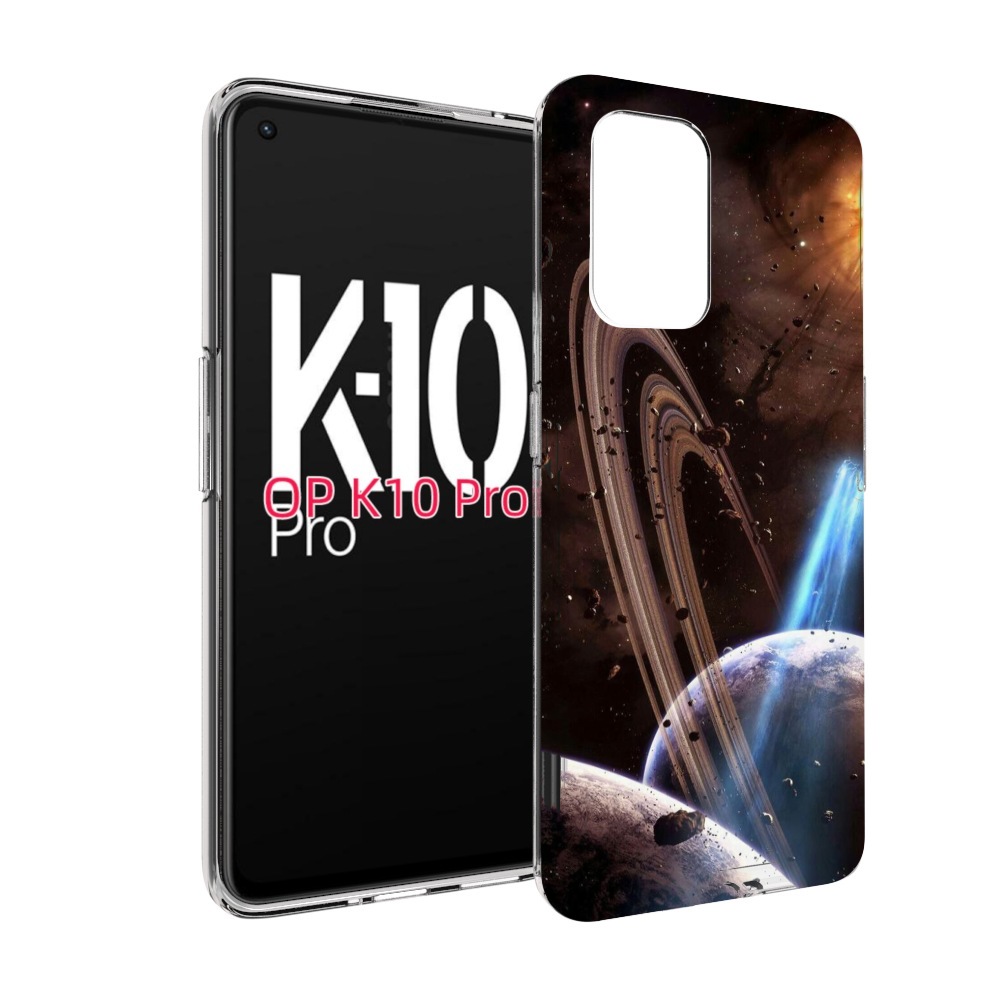 

Чехол MyPads сатурн в космосе для OPPO K10 Pro, Прозрачный, Tocco