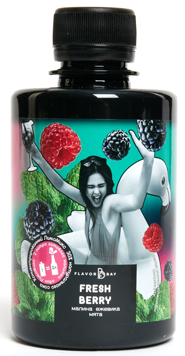 

Концентрированный Сокосодержащий ЛимоМикс Flavor Bay со вкусом Fresh Berry 250 мл