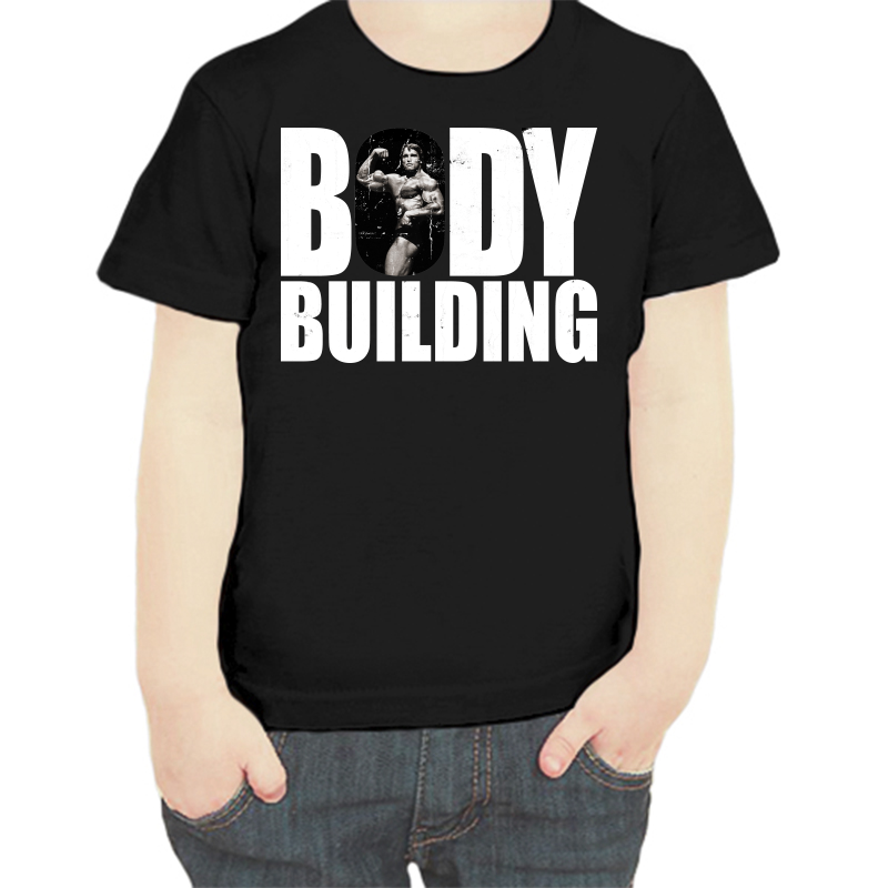 

Футболка мальчику черная 32 р-р body building, Черный, fdm_body_building