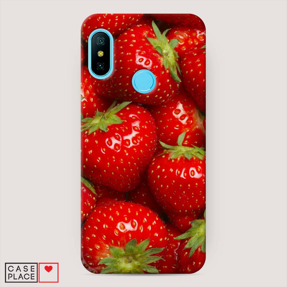 

Пластиковый чехол "Клубника" на Xiaomi Mi A2 Lite, 34220-7
