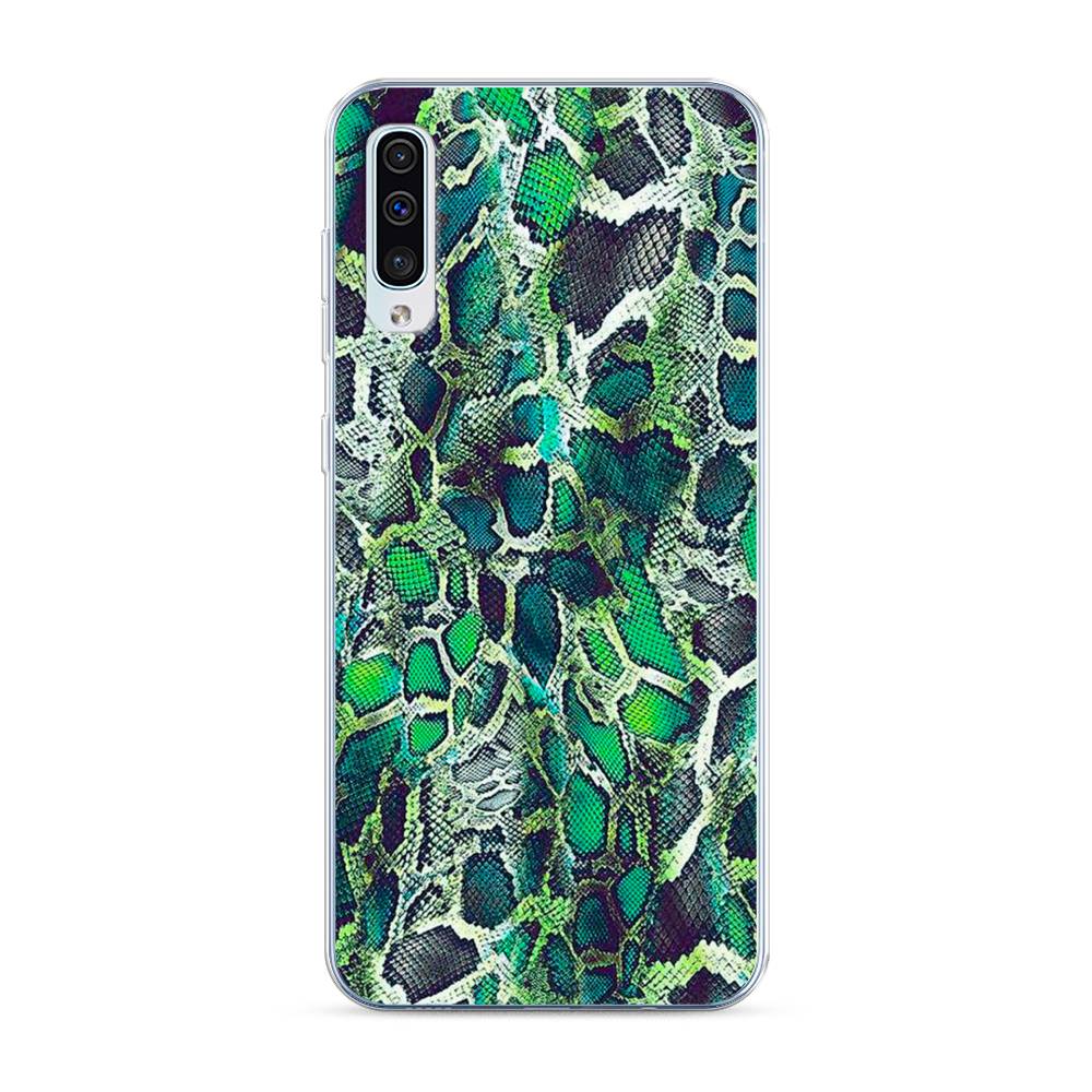 

Чехол Awog на Samsung Galaxy A50/A30S "Зеленая кожа змеи", Разноцветный, 27750-3