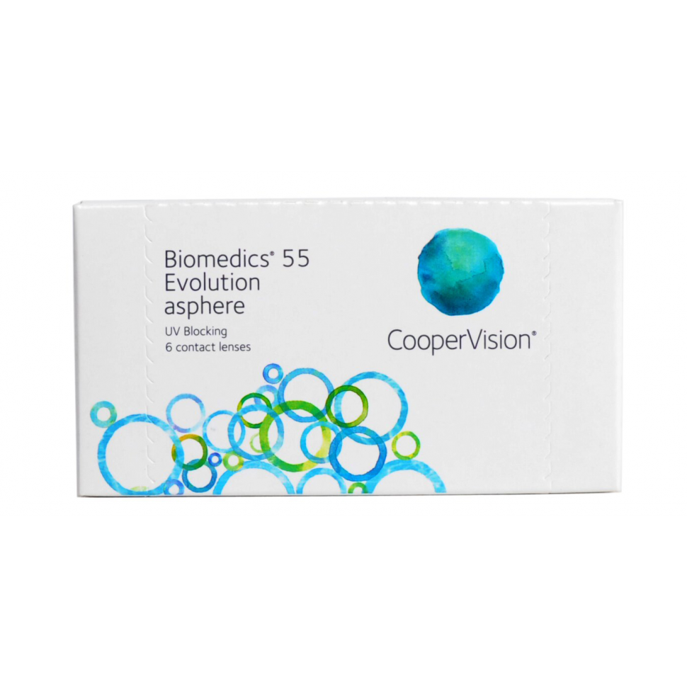 

Контактные линзы CooperVision Biomedics 55 Evolution Asphere (6 линз / 8.6 / -0.5)