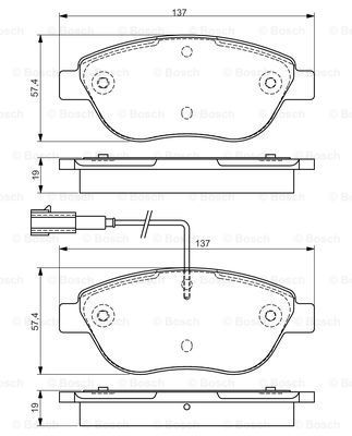 

Тормозные колодки Bosch дисковые 986495086