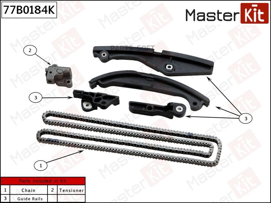 

Комплект Цепи Грм 77b0184k Nsii0019129706 MasterKit арт. 77B0184K