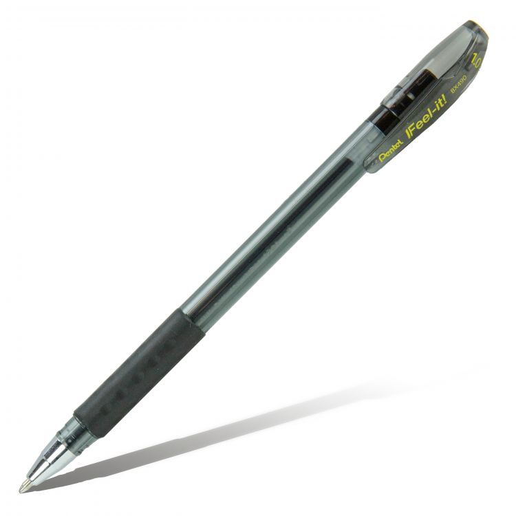 Ручка шариковая 12 шт. Pentel Pentel Feel it! d 1 мм BX490-A цвет чернил: черный