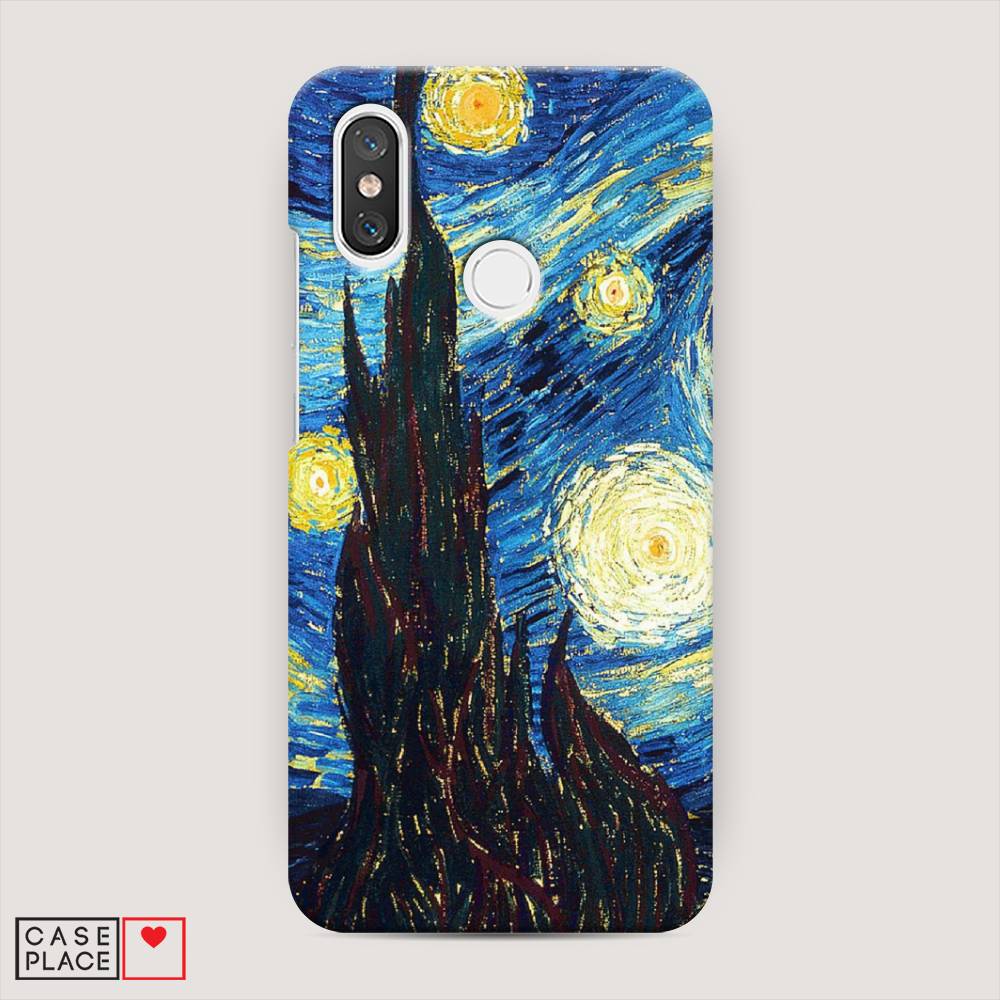 

Пластиковый чехол "Ван Гог Звездная ночь" на Xiaomi Mi 8, 33520-7