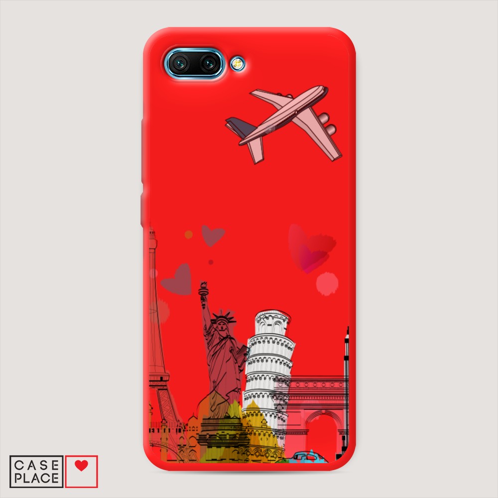 

Чехол Awog на Honor 10 "Самолет путешествий", Разноцветный, 65353-1