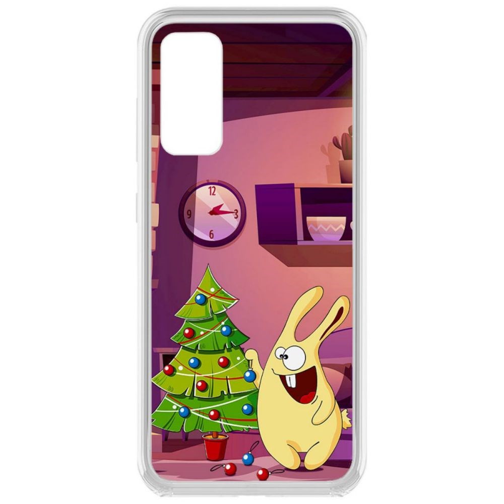 

Чехол-накладка Krutoff Clear Case Кролик для Samsung Galaxy S20 FE
